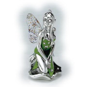 513_argento_oro_dipinto_a_mano_fata_dei_fiori_verde