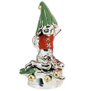 110_argento_oro_dipinto_a_mano_fatina_natale_vischio