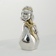 599_argento_oro_dipinto_a_mano_cherubino_braccia_dietro