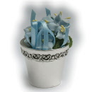 62 318 vasetto fiori celeste